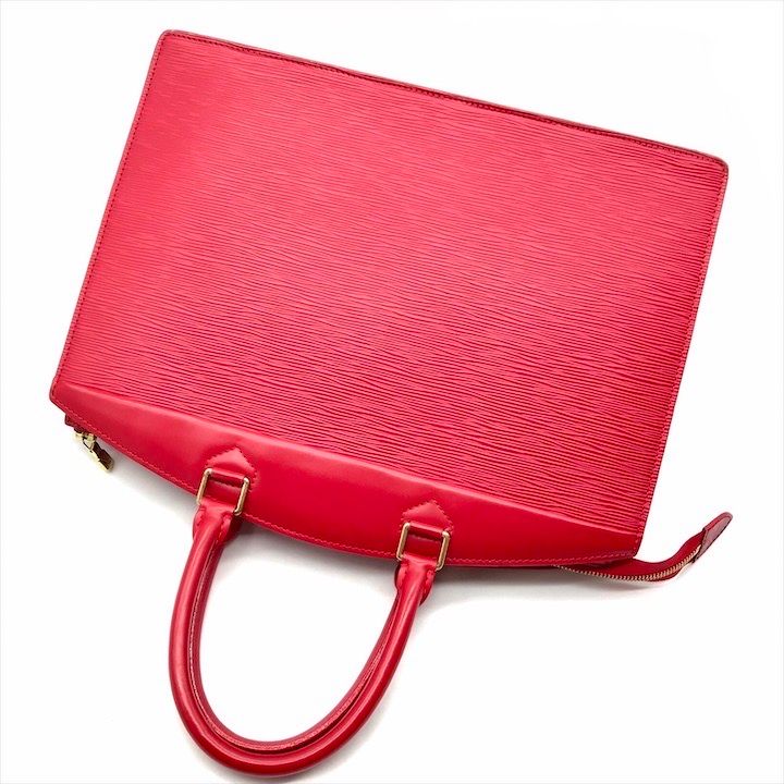 Louis Vuitton Non Stick Epi Riviera Hand Bag Red