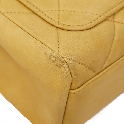 Chanel Shoulder Bag Matelasse Lambskin Beige Gold Hardware Women