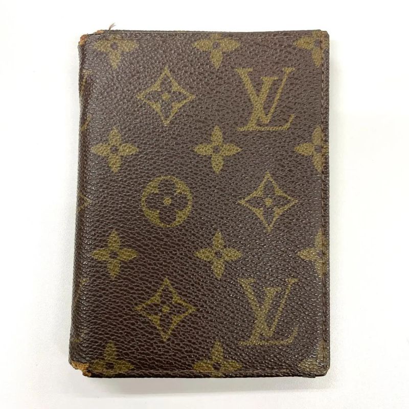 Louis Vuitton Monogram Portobier Identity Bifold Wallet Billfold Card Case Pass
