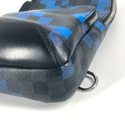 Louis Vuitton Body Bag Avenues Ring Bag N40067 Damier Graphite Canvas Blue