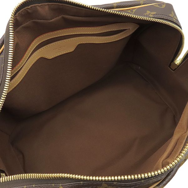 Louis Vuitton Boston Bag Carryall Monogram Canvas Monogram Gold Hardware Brown
