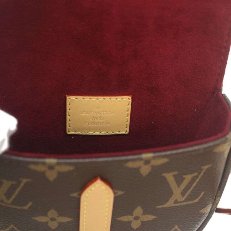 Louis Vuitton M46643 Monogram Micro Chien Ti Shoulder Bag Brown