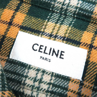 Celine 22AW 2c574954r Loose Lumber Jack Cotton Wool Checked Long Sleeve Shirt