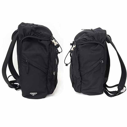 Prada Nylon Backpack Sac Tessuto 2vz062 Black NERO A Rank