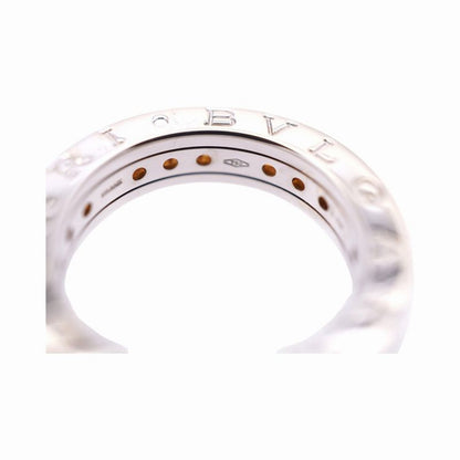Bulgari B-zero1 Citrine 18K White Gold Ring #51 White Togo Old B-zero1 Ring