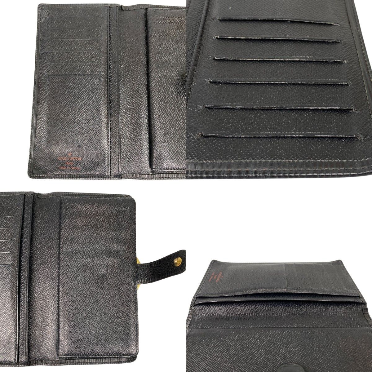 Louis Vuitton Epi Continental Viennois Long Wallet M63252 Noir