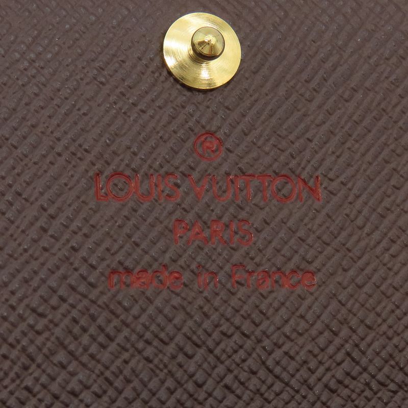 Louis Vuitton Key Case Multicles 4 Damier Canvas Damier Ebene Gold Hardware
