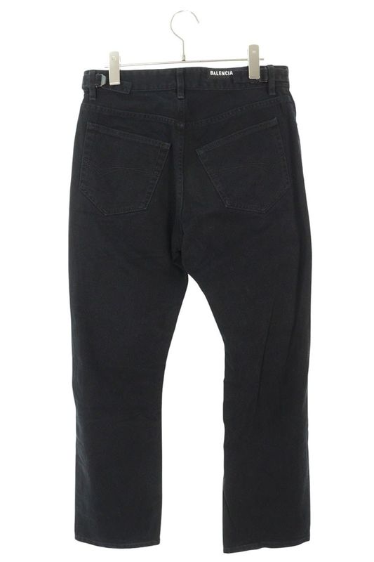 Balenciaga 745149 Tnw11 Knee Crush Straight Denim Pants Men's XS
