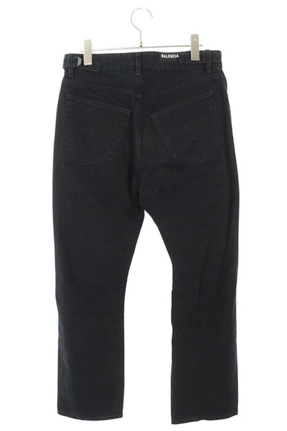 Balenciaga 745149 Tnw11 Knee Crush Straight Denim Pants Men's XS