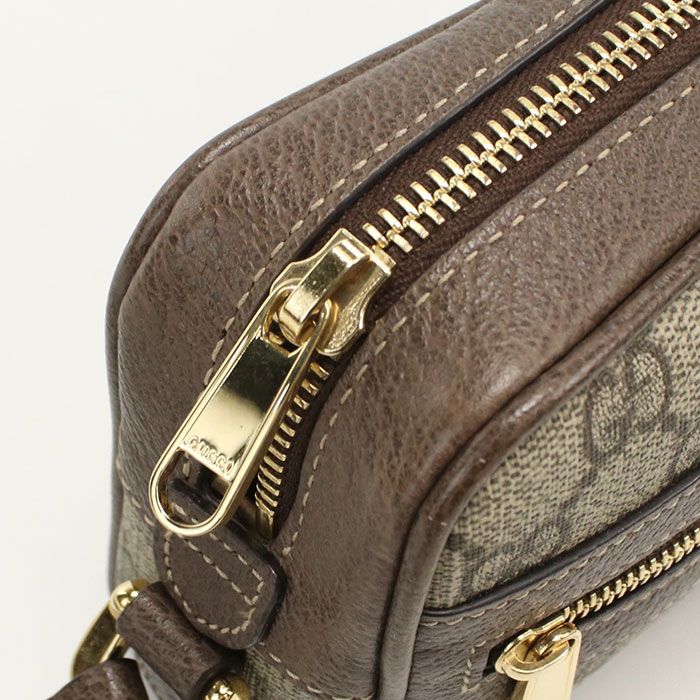 Gucci Mini Bag Ophidia 517350 Crossbody Shoulder Bag PVC Leather Women