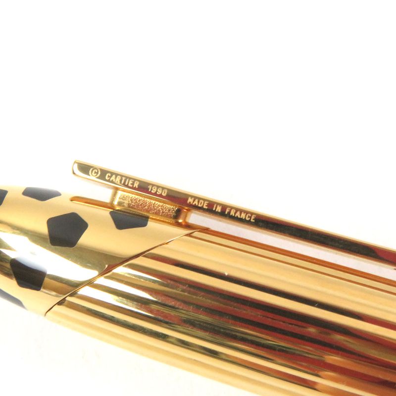 Cartier Panthère De Cartier Nib 18k M Nib Trinity Fountain Pen Black Gold With