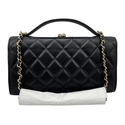 Chanel Ap2875 Flap Phone Case Black Random Seal Silver Hardware with Box and