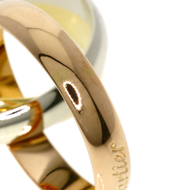 Cartier Trinity #49 Ring 18K Yellow Gold 18K White Gold 18K Pink Gold Ladies