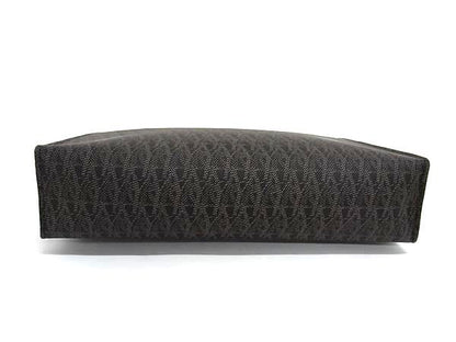 Saint Laurent PVC All Over Pattern Clutch Bag Second Bag Men's Black And