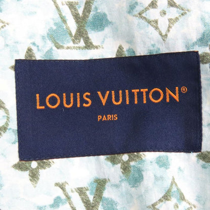 Louis Vuitton 23AW Monogram Printed Windbreaker Zip-up Nylon Jacket Light Blue