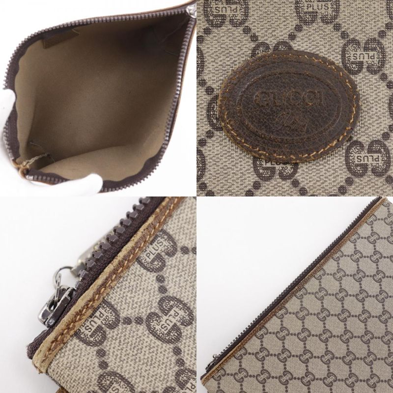 Gucci Old Gucci Pouch GG Plus Brown Unisex Second Bag
