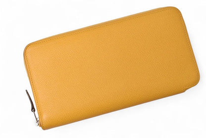 Hermes Wallet Hermes Long Wallet Azap Silk Quin Vaux Epson Sesame Silver