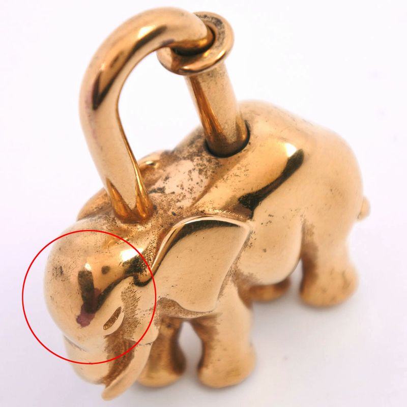 Hermes Gold Plated Gold Ladies Charm