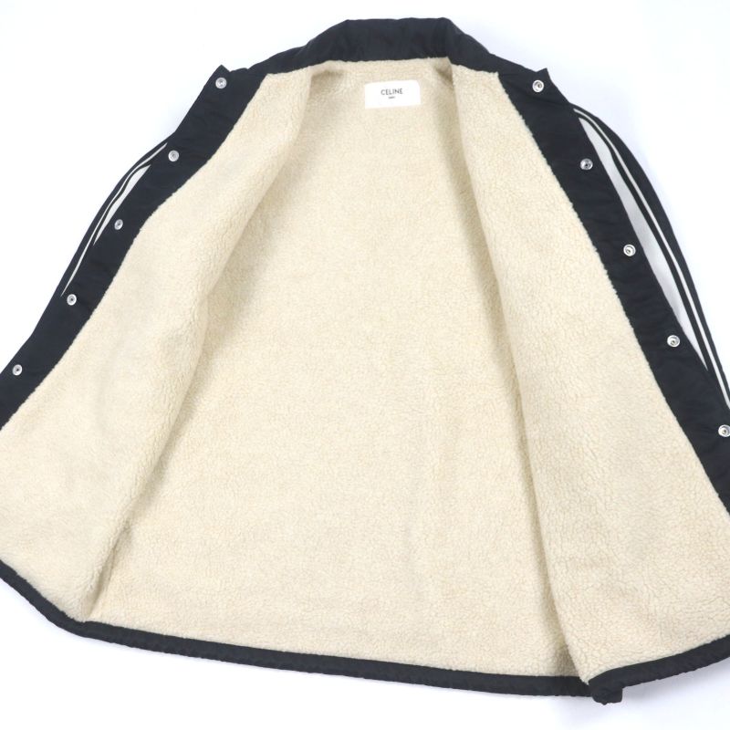 Celine 24AW 2w93c227r Eddie Period Fleece With C Patch Cotton Filled Coach