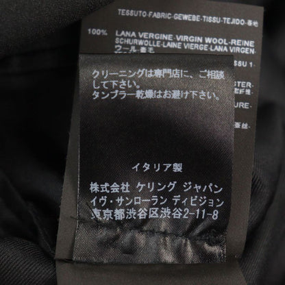 Saint Laurent Paris 2014 326807 100% Wool Eddy Period Peaked Lapel Walnut