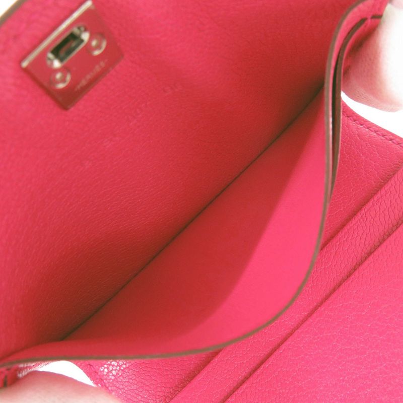 Hermes Medor Chevre Chamkila Rose Extreme Card Holder