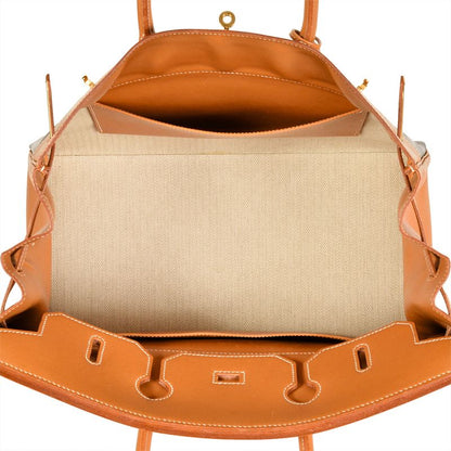 Hermes Birkin 35 Handbag Amazonia Vache □C Engraved Dark Brown Gold Hardware