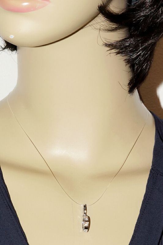 Cartier Pendant Top Charm 18K White Gold Diamond 7P Baby Love Charm Full