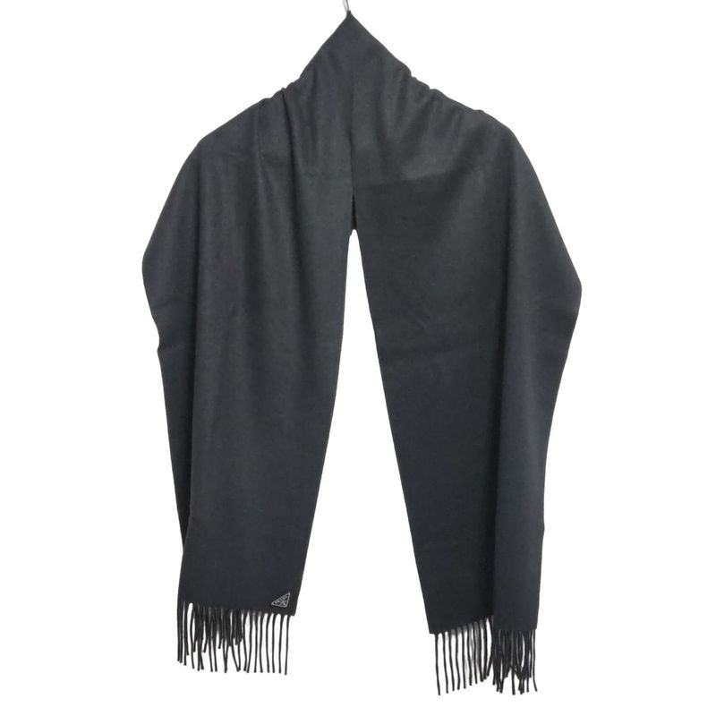 Prada Scarf - 1fs005 Navy 2024 Cashmere Silk