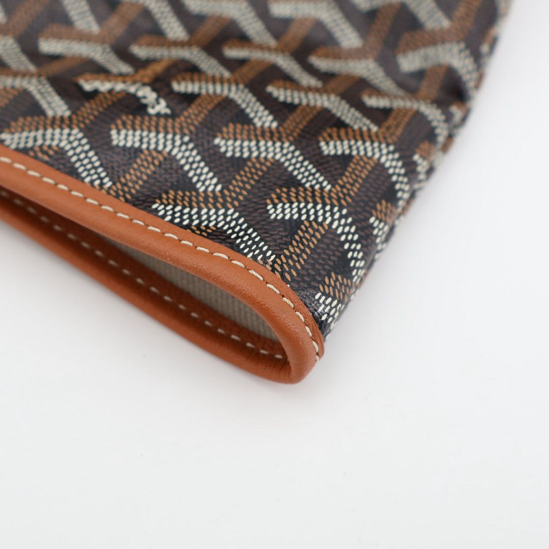 Goyard Saint Louis PM Tote Bag PVC Coated Canvas Brown Ladies