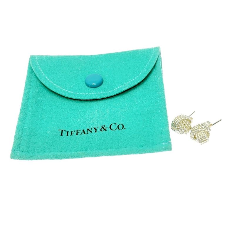 Tiffany & Co Tiffany & Co Silver Somerset Mesh Earrings 2.7g 925 Engraved