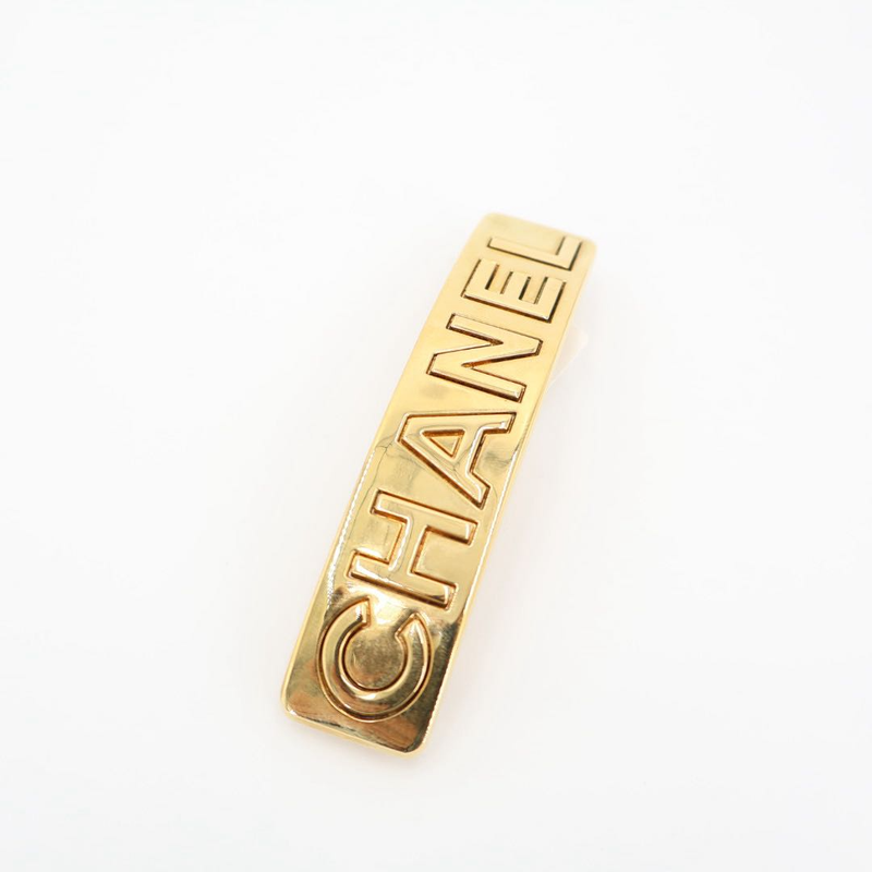 Chanel Logo Barrette Metal