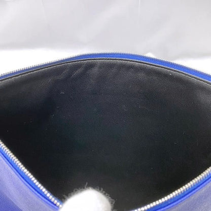 Balenciaga Clutch Bag Blue 579550 Excellent Condition Zipper Logo