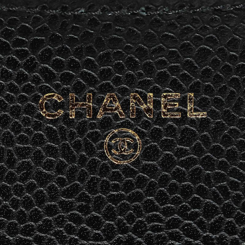 Chanel Card Case Porte-cartes A Rabat Classique Noir Black