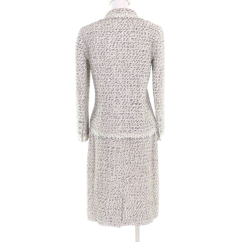 CHANEL Vintage 04A P23949/p23976 Tweed Jacket + Skirt Setup Suit With