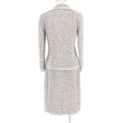 CHANEL Vintage 04A P23949/p23976 Tweed Jacket + Skirt Setup Suit With