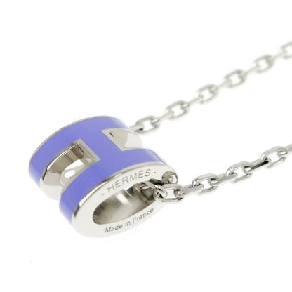 Hermes Necklace Pop Ash Mini Pendant H Lila Silver-color- Accessories-