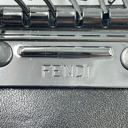 Fendi FF Pattern Key Case Leather Engraved Blawan