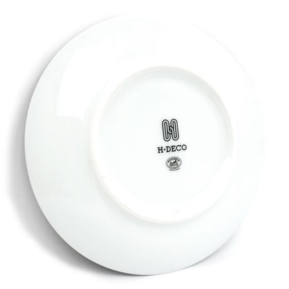 Hermes Panplate H DECO Set Of 2 White Black Plate Pair Pottery Accessori
