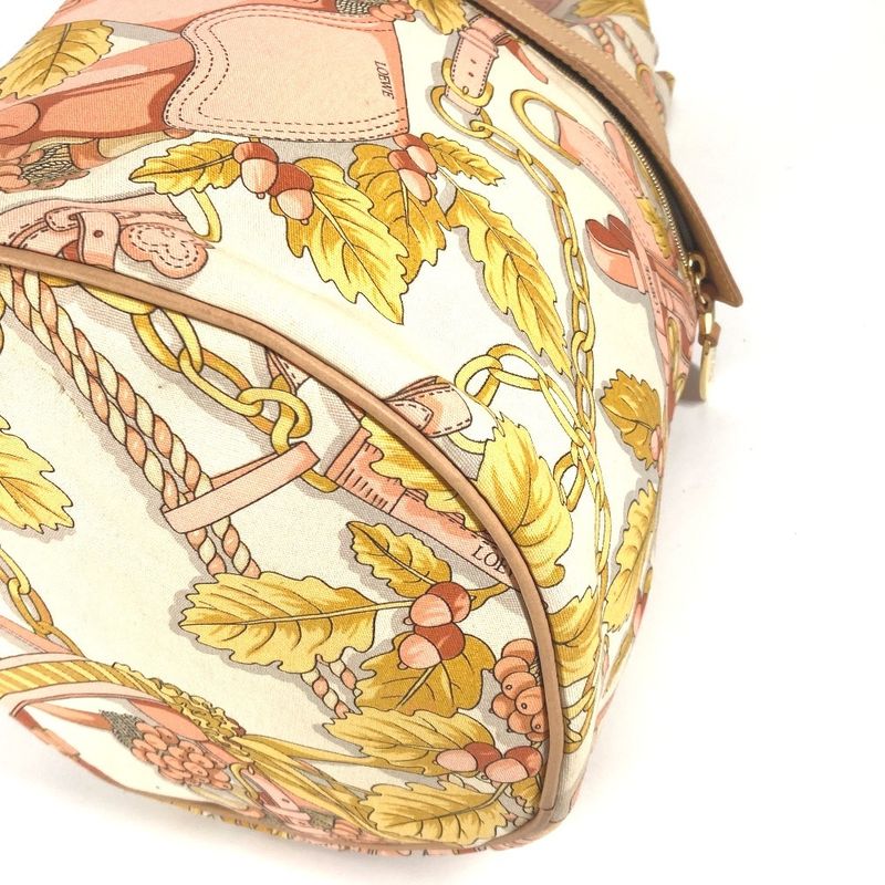 Loewe Shoulder Bag All Over Canvas Orange