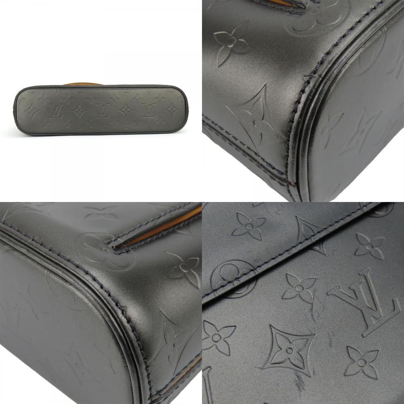 Louis Vuitton Shoulder Bag Alston M55122 Monogram Matte Dark Grey Metallic