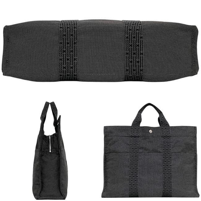 Hermes Tote Her Line Tote MM Grey Yale Excellent Condition