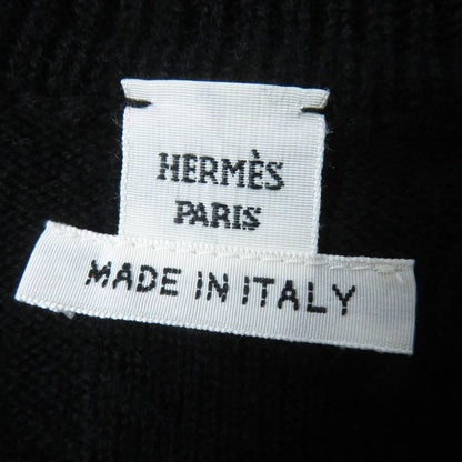 Hermes 23AW 3h2617d4 Virgin Wool H Motif Crewneck Long Sleeve Knit Pullover
