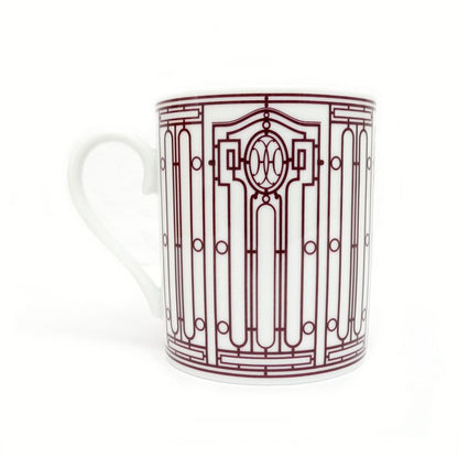 Hermes Mug H DECO Red White Ceramic Tableware Accessories Others