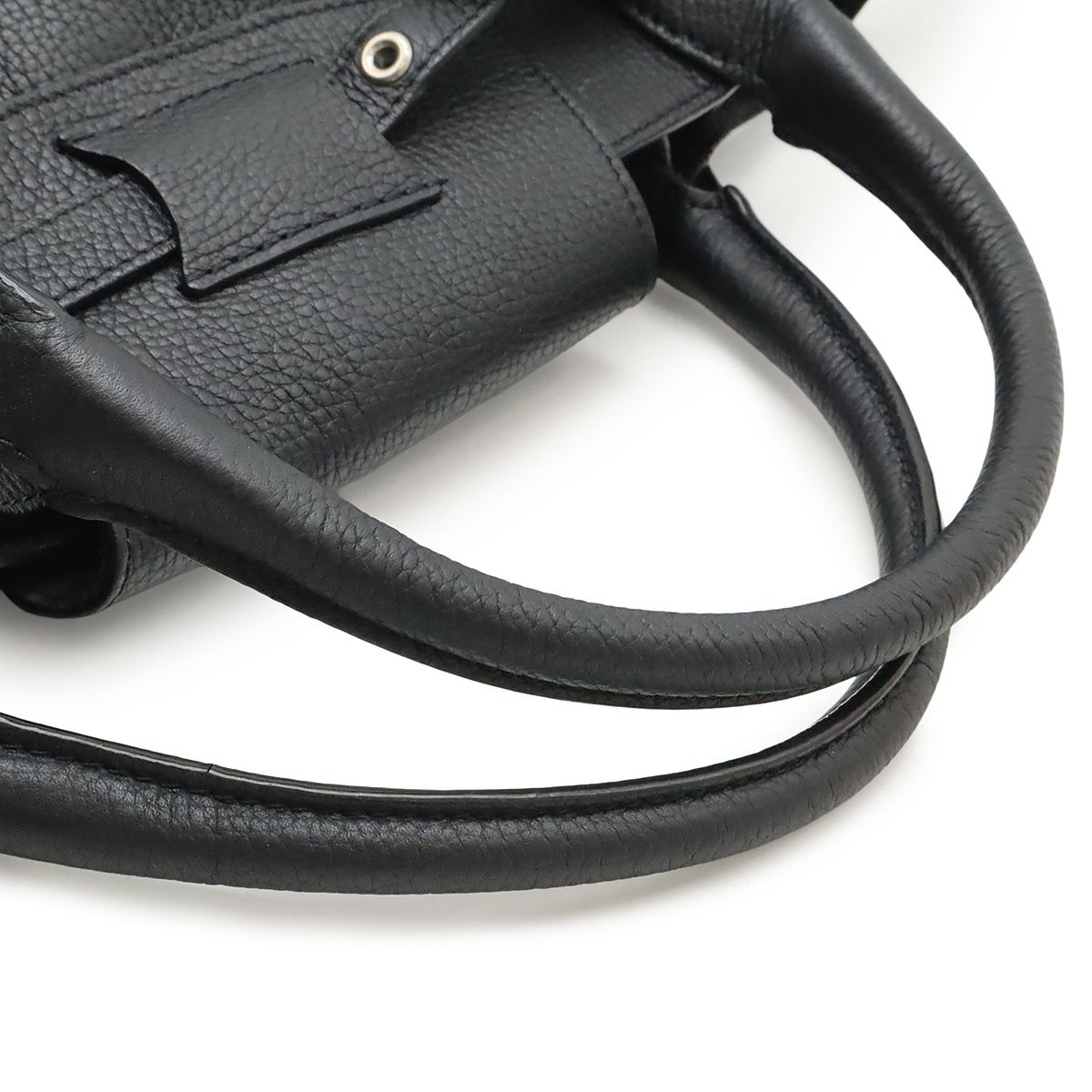 Celine Big Bag Small Handbag 2WAY Shoulder Bag Crossbody Leather Black Black