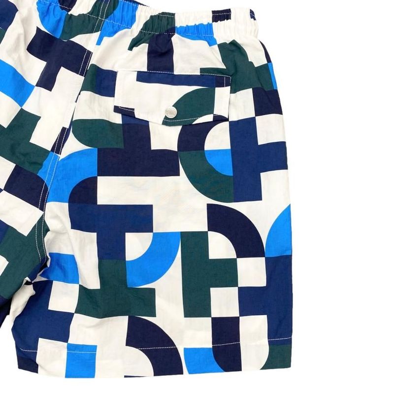 Hermes Half Pants Swim Trunks Size S Total White Blue Green Hermes