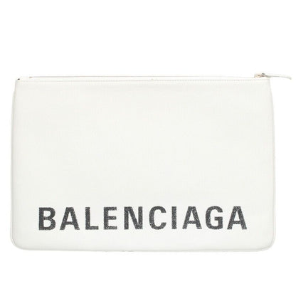 Balenciaga 575215 Leather Logo Clutch Bag Men's
