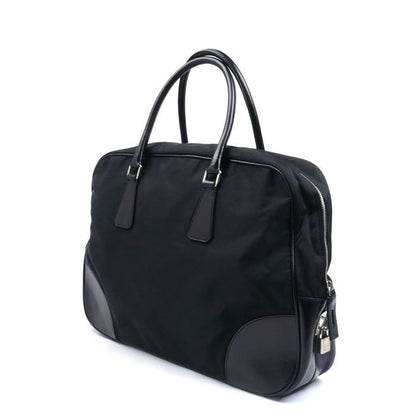 Prada Tessuto Travel Briefcase Black Vs0067 Men's Preowned