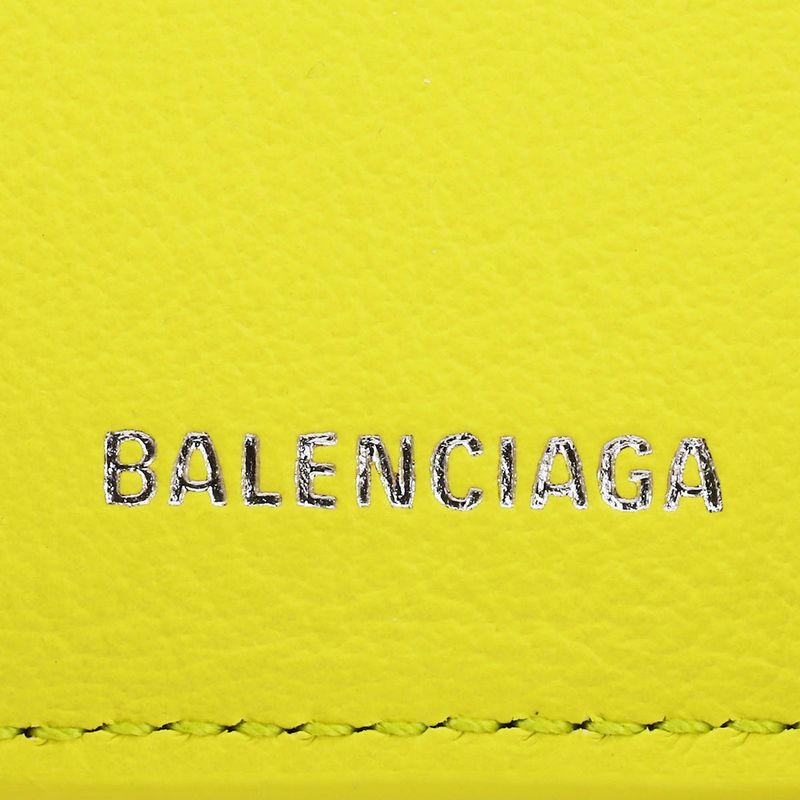 Balenciaga Trifold Wallet Paper Yellow