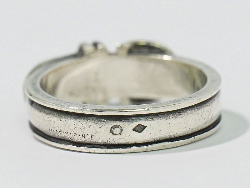 Authentic Hermes Santure Belt Motif 925 Ring No 12.5 Silver Accessories Jewelry