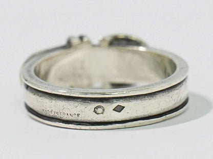 Authentic Hermes Santure Belt Motif 925 Ring No 12.5 Silver Accessories Jewelry